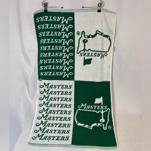 VTG Masters Large Golf Towel 80s Made in USA by Cannon - Picture 1 of 9